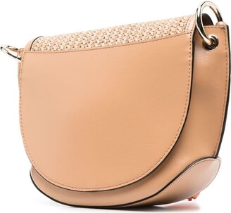 Ganni Banner Saddle Raffia - ShopStyle Shoulder Bags