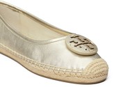 Thumbnail for your product : Tory Burch Minnie Ballet Espadrille, Metallic Leather