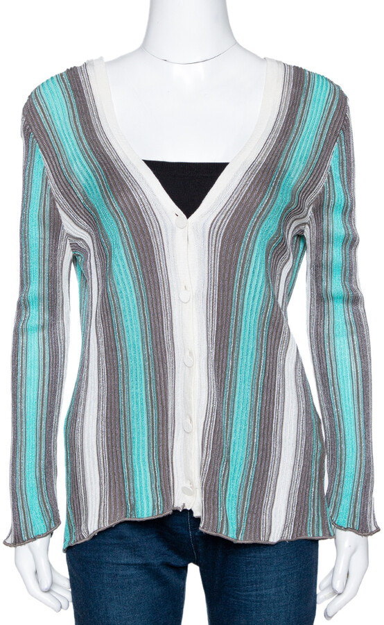 teal blue cardigan
