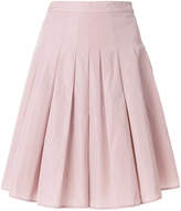 Red Valentino pleated a-line skirt 