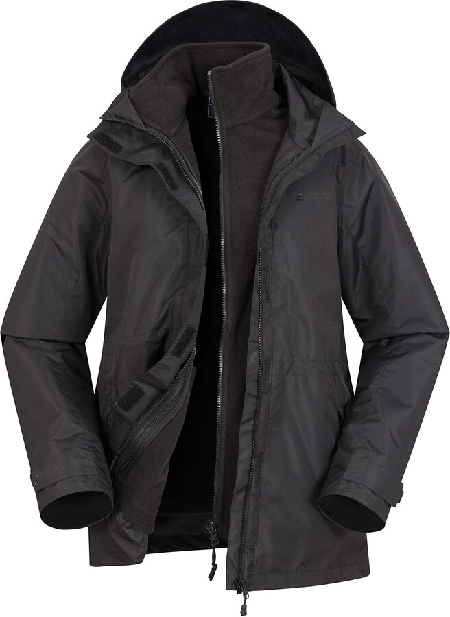 Mountain Warehouse 3in1 Kinderjacke Mit Fell - Wasserabweisend Atmungsaktiv