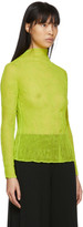 Thumbnail for your product : Issey Miyake Yellow Chiffon Twist Blouse