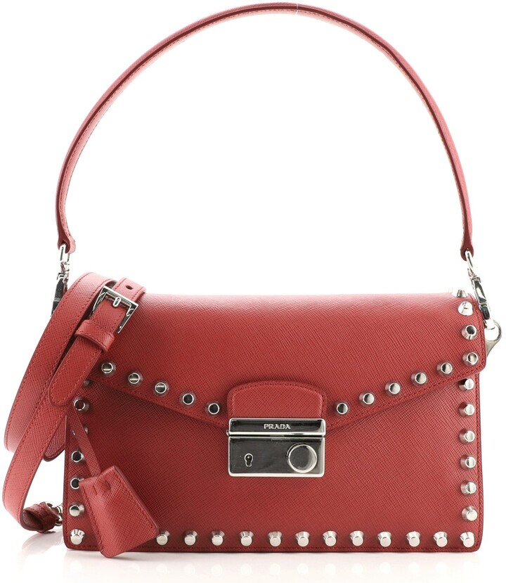 prada studded purse