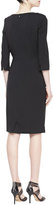 Thumbnail for your product : Badgley Mischka 3/4-Sleeve Dress with Side Detail, Black