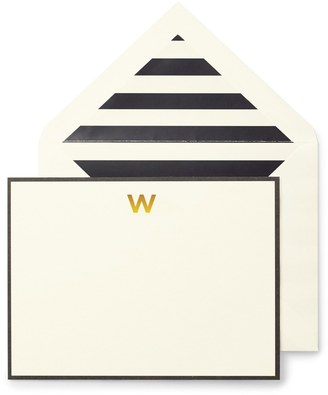 Kate Spade Monogram W Correspondence Cards - Set of 10