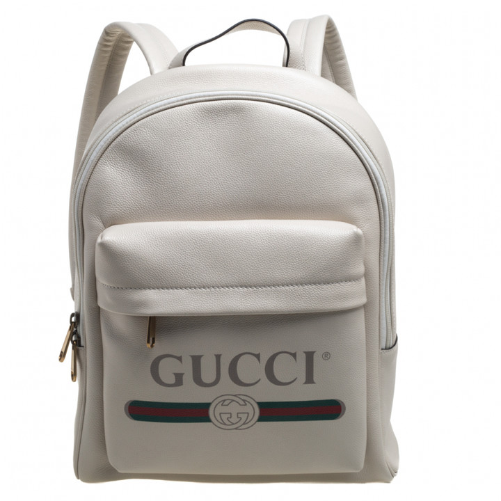 white gucci backpack