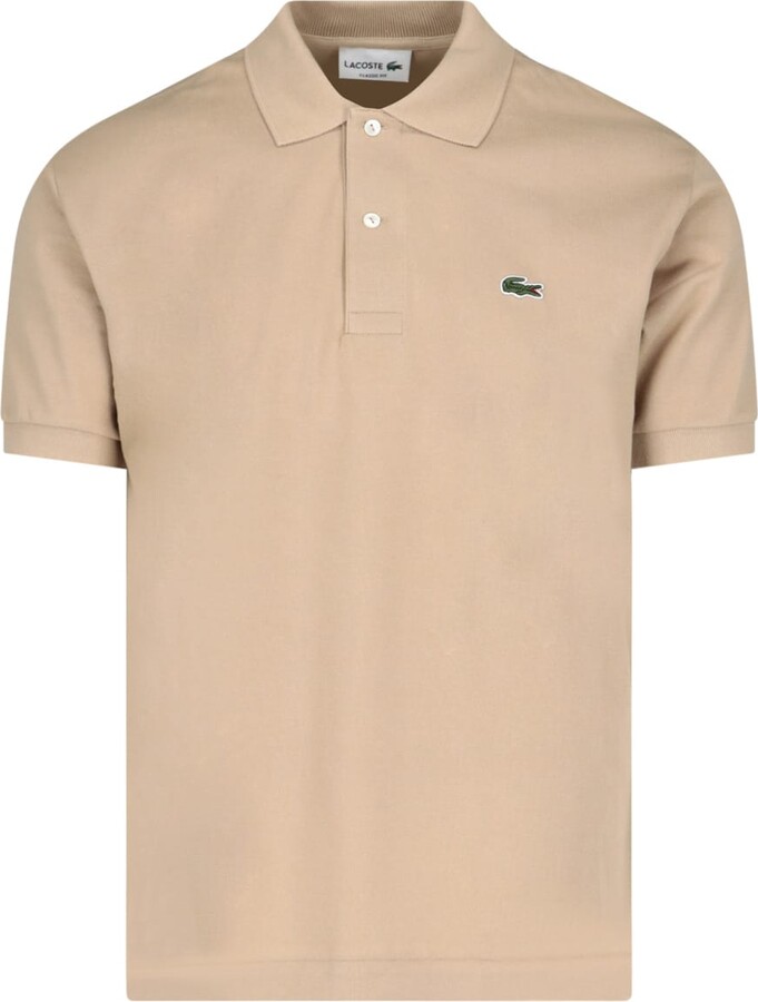 lacoste polo beige