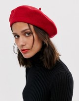 Thumbnail for your product : ASOS DESIGN DESIGN wool beret