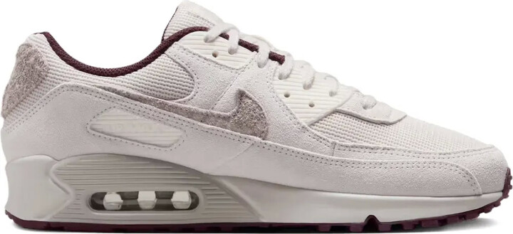 nike air max 90 burgundy and white