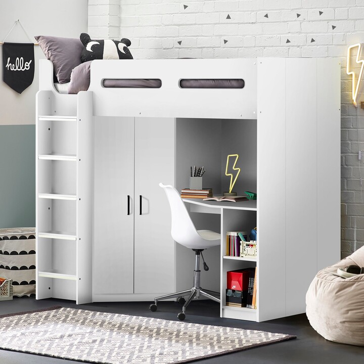 Dunelm Hercules High Sleeper Bed White ShopStyle