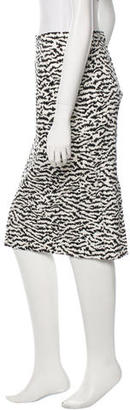 Veronica Beard Patterned Midi Skirt