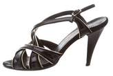 Thumbnail for your product : Alejandro Ingelmo Patent Crossover Sandals