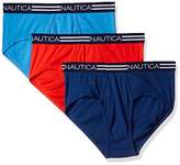 Thumbnail for your product : Nautica mens 3-pack Cotton Fly-front Brief