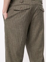 Thumbnail for your product : Pt01 Melange Herringbone Trousers