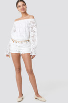 Thumbnail for your product : NA-KD Wide Cuff Off Shoulder Lace Top