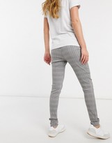 Thumbnail for your product : New Look Maternity check trouser in grey
