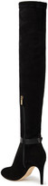 Thumbnail for your product : Jimmy Choo Buckled Embellished Suede Over-the-knee Boots