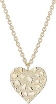Thumbnail for your product : Sydney Evan 14K Yellow Gold Nugget Heart Pendant Necklace