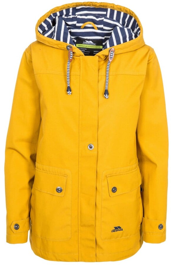 yellow waterproof womens jacket