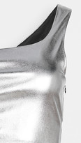Thumbnail for your product : Sprwmn Stretch Leather One Shoulder Dress