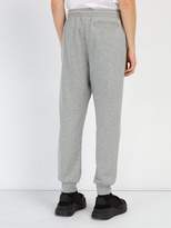 Thumbnail for your product : Burberry Logo Embroidered Cotton Track Pants - Mens - Grey