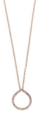 Effy Diamond & 14K Rose Gold Open Pendant Necklace
