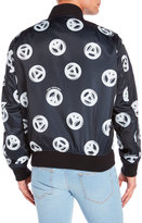 Thumbnail for your product : Love Moschino Peace Sign Padded Bomber Jacket