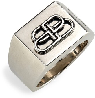 Balenciaga Men's BB Logo Ring - ShopStyle Jewelry