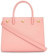 Thumbnail for your product : Burberry mini leather two-handle Title bag