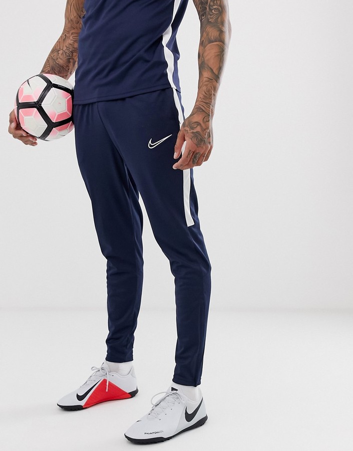 Fundir Calibre fresa Nike Football academy Joggers In navy - ShopStyle Trousers