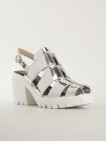 Thumbnail for your product : Opening Ceremony Ridged Sole Metallic Sandals