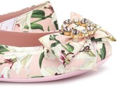 Thumbnail for your product : Dolce & Gabbana Children Embellished floral slippers