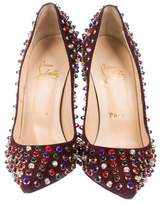 Thumbnail for your product : Christian Louboutin Embellished Suede Pumps