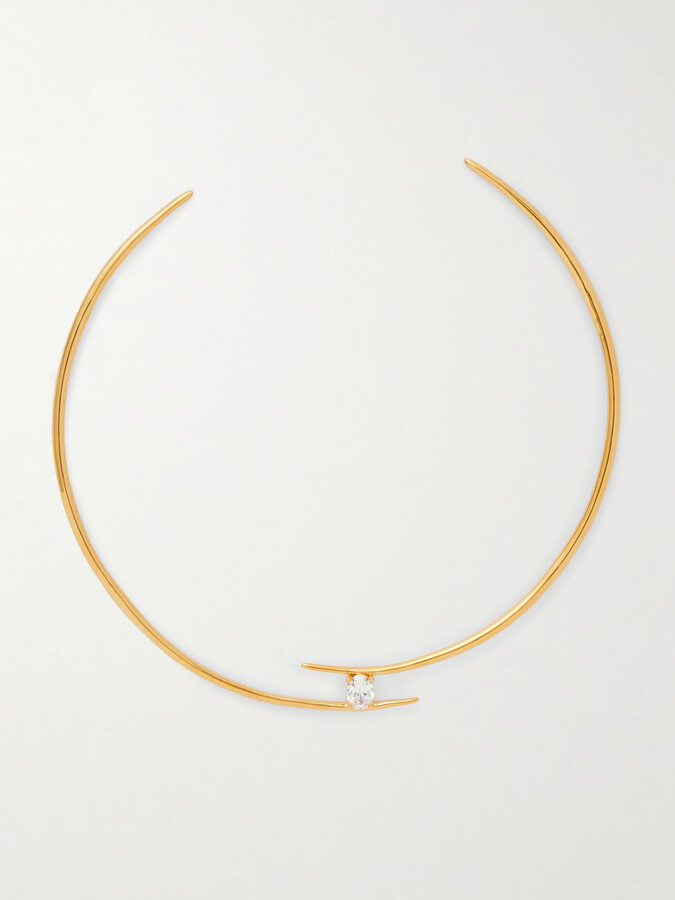 Anissa Kermiche Caught In The Act Gold-plated Cubic Zirconia