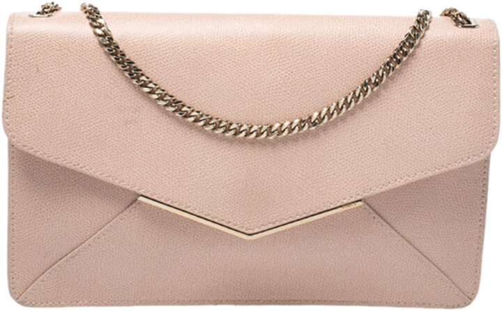 Furla Peach Leather Envelope Shoulder Bag - ShopStyle