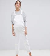 Thumbnail for your product : ASOS Maternity DESIGN Maternity denim dungaree in off white