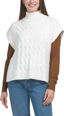 TJMAXX Yummy Yarn Short Sleeve Cape For Women, Rayon