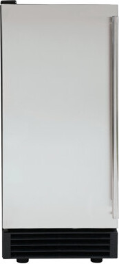 Maxx Ice Self-Contained Indoor Ice Machine, 15"W, 60 lbs, Energy Star, Black/Stainless Steel Door