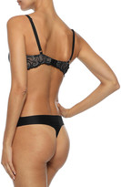 Thumbnail for your product : Cosabella Evolved lace-paneled satin underwired bra