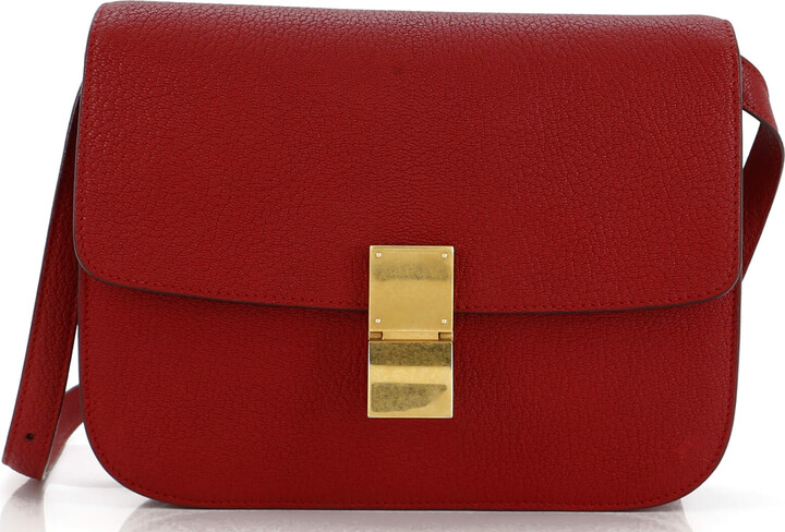 Celine Classic Box Bag Grainy Leather Medium