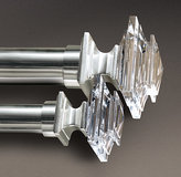 Thumbnail for your product : Restoration Hardware Estate Crystal Square Finials - Silver (Set of 2)