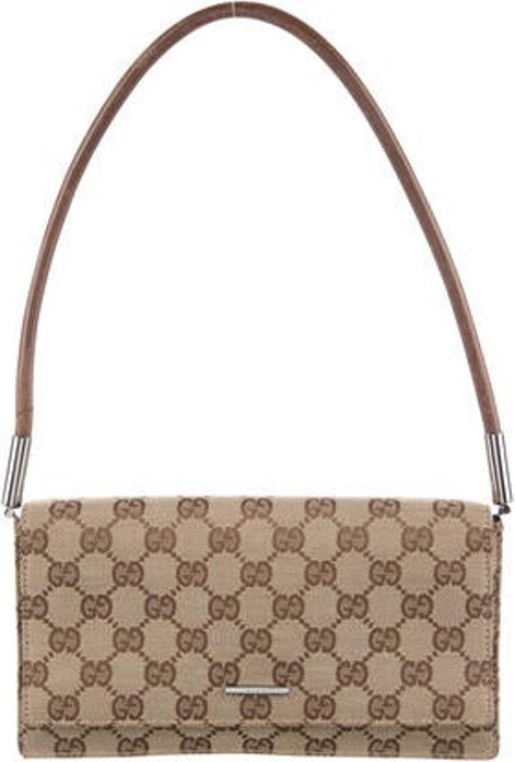 Gucci Vintage GG Canvas Flap Pochette - ShopStyle Shoulder Bags
