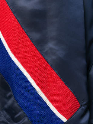 Facetasm stripe detail bomber jacket