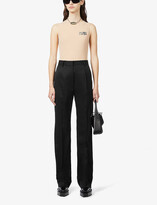 Thumbnail for your product : MM6 MAISON MARGIELA Branded sleeveless stretch-jersey body