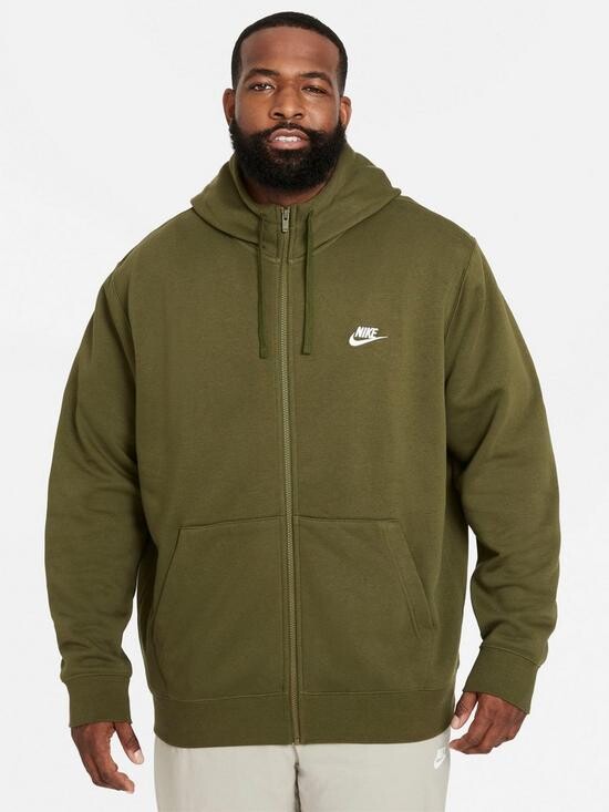 nike pullover olive green