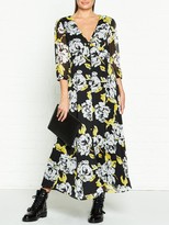 Thumbnail for your product : Gestuz Tess Floral Print Midi Dress Black