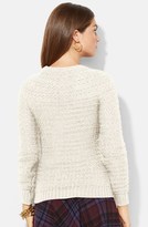 Thumbnail for your product : Lauren Ralph Lauren Pointelle Knit Sweater (Regular & Petite)