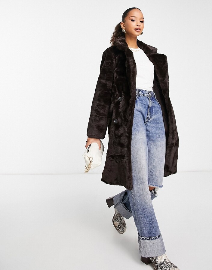 Vero Moda Faux Fur Coat - ShopStyle Teen Girls' Outerwear
