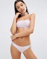 Thumbnail for your product : ASOS DESIGN Jewel Embellished Choker Bikini Top