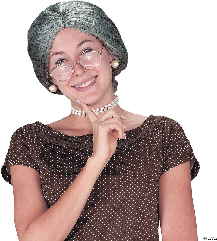 generic Fun World Womens Gray Granny Wig